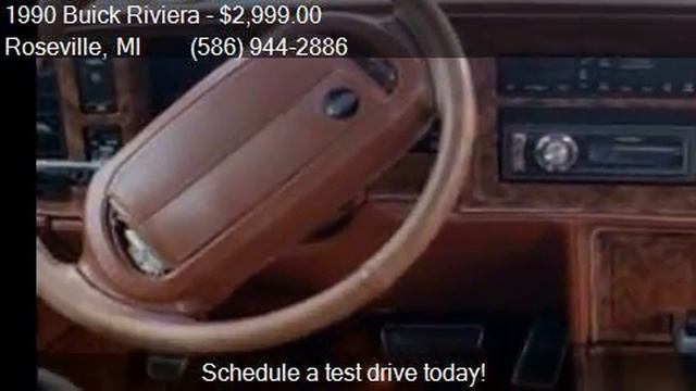 1990 Buick Riviera Base 2dr Coupe For Sale In Roseville, MI