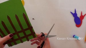 Поделка из цветной бумаги. Аппликация в школу 1, 2, 3, 4 класс. Пасхальные кролики.