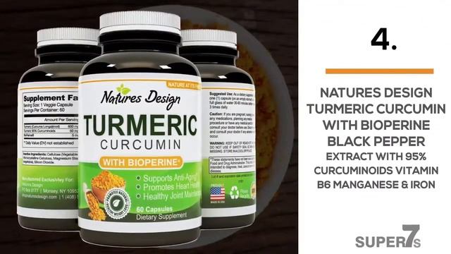 Top 7 Turmeric Curcumin Joint Pain Relief Supplements in India with Bioperine Black Pepper смотреть онлайн