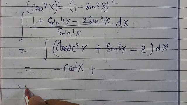find the integral of ((cosx)^4/(sinx)^2) Ark Mathematics смотреть онлайн