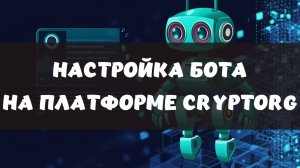 Настройка торгового бота на платформе Cryptorg на ликвидности Binance