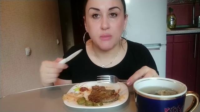 Мукбанг Кето ужин с говяжей печенью!!! смотреть онлайн