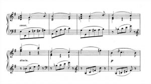 Reinhold Glière: Romance in E minor op. 31 No. 7 for piano (from «12 Pièces enfantines») with score