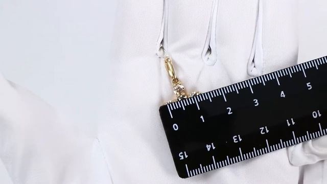 Подвеска из лимонного золота ТД Эстет с Swarovski 01Р230986-2 смотреть онлайн