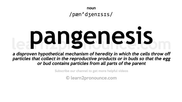 Pronunciation of Pangenesis | Definition of Pangenesis смотреть онлайн