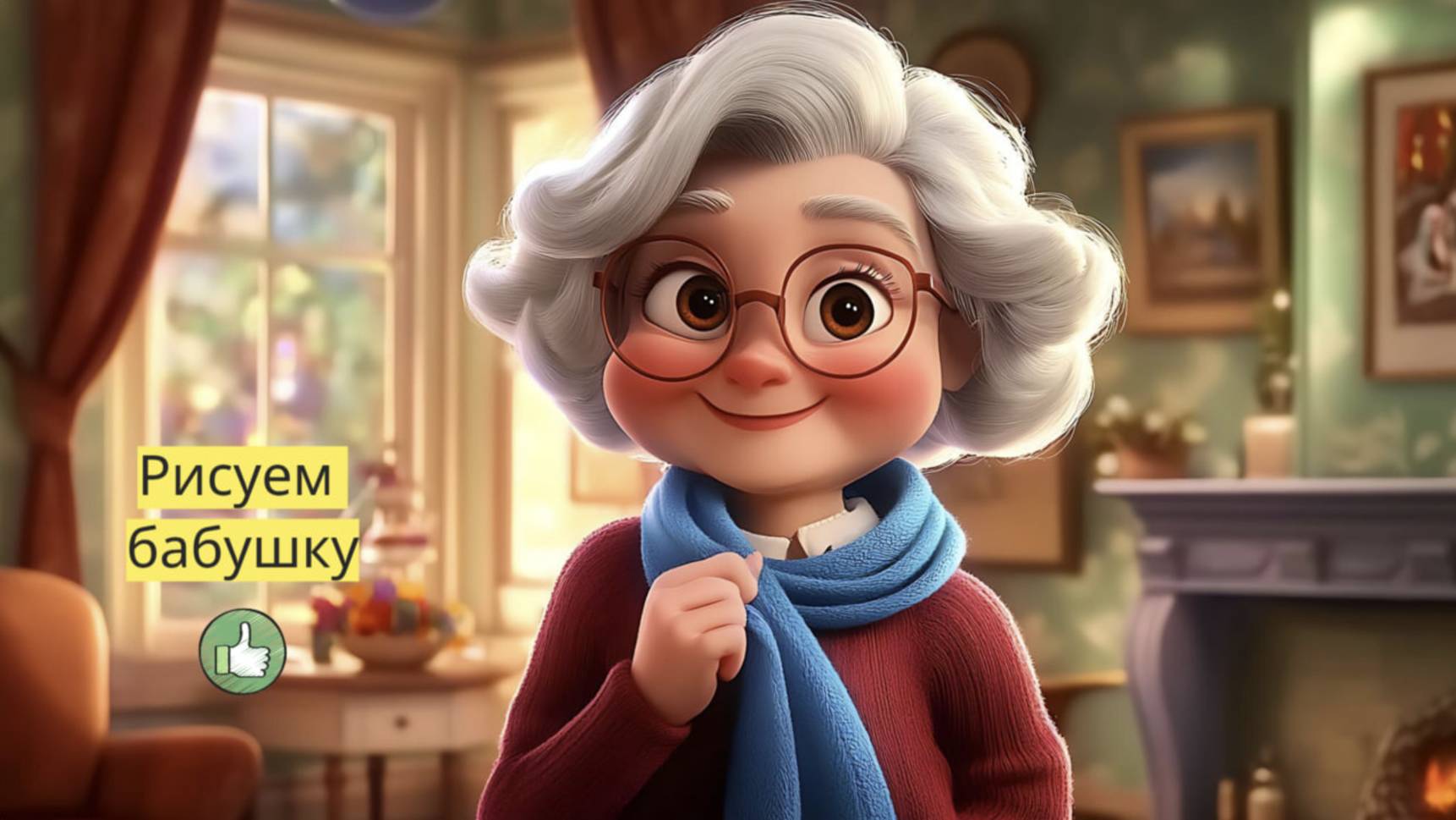 Маленькие художники: Рисуем бабушку - Детский образовательный мультфильм смотреть онлайн