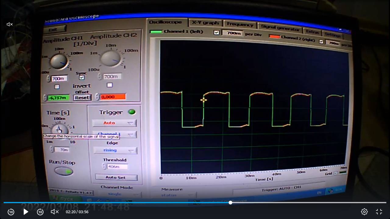 Измеряем Гц у генератора импульсов на логике ИЛИ-НЕ (проверяем сколько Гц видит человек) смотреть онлайн