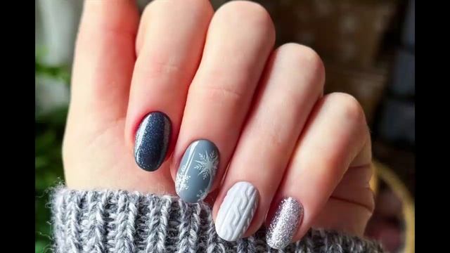 Идеи новогоднего маникюра( 2 часть, последняя)