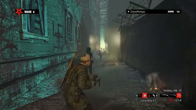 Nazi Zombie Army Trilogy: Hored Mode - Dead End - Solo смотреть онлайн