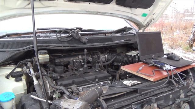 Ниссан Пресаж  QR25DE не запускается на холодную. Диагностика.