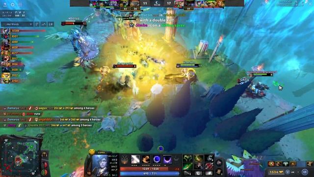 TI13 - Luna Dota 2 7.33 Gameplay Ana with Butterfly - Bali Major смотреть онлайн