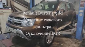 Удаление сажевого фильтра и прошивка Renault Duster 1.5 dci sid306