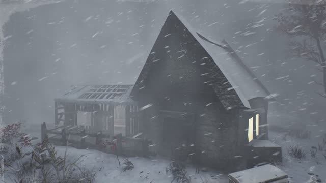 Жизнь в таинственной уютной хижине во время грандиозной снежной бури. Зима в Швеции для сна смотреть онлайн