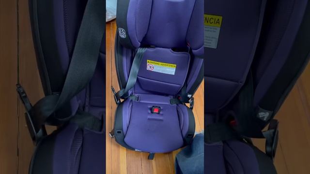 Removing and moving the LATCH strap on a graco slimfit 3 LX смотреть онлайн