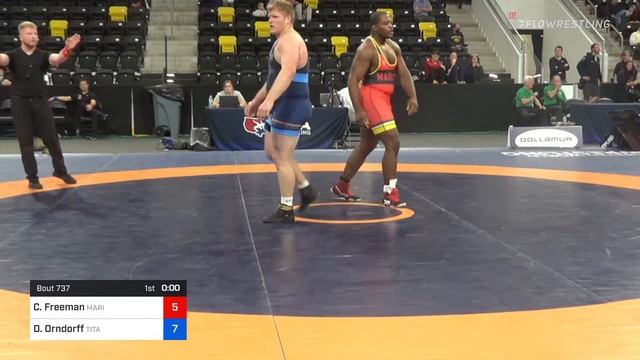 130 Kg Quarterfinal - Courtney Freeman, Marines Vs David Tate Orndorff, Titan Mercury Wrestling Cl смотреть онлайн