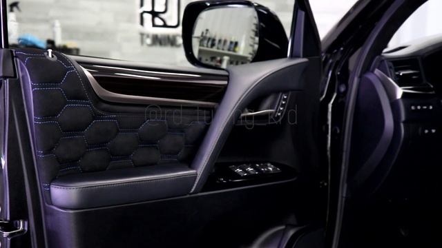 Lexus 570 перешив салона в алькантару и установка обвеса Khann sport 3 смотреть онлайн