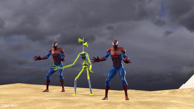 Siren Head VS Spider Man - Coffin Dance Meme (COVER) #Color Alien P52