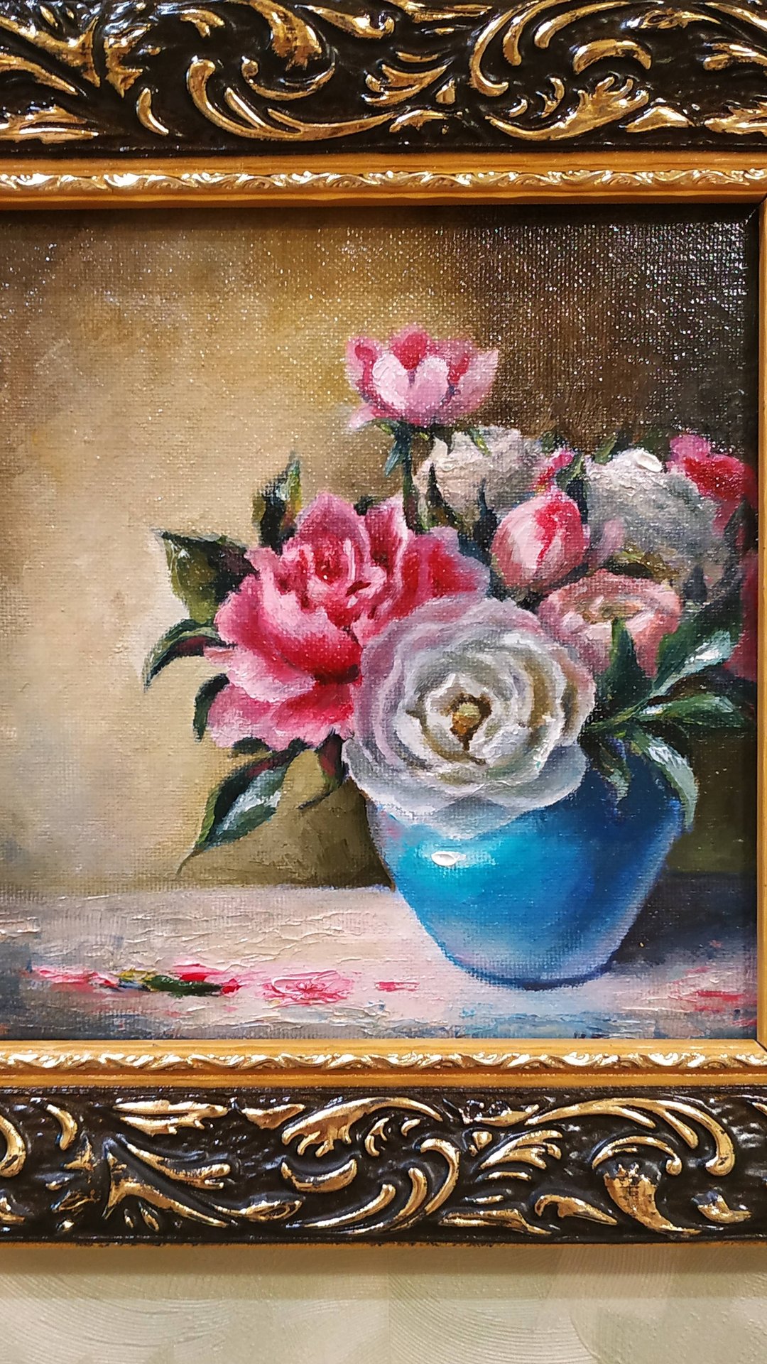 Обзор картины маслом "Букет" автор Цуканова Виктория смотреть онлайн