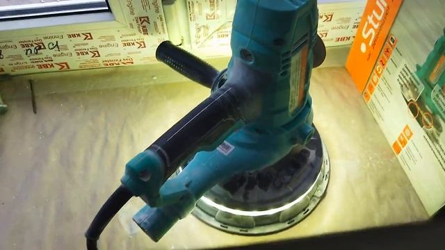 Шлифовка стен с помощью шлифовальной машинки. смотреть онлайн