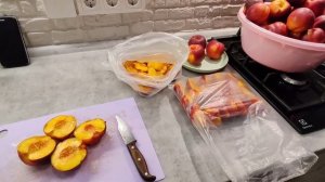 Заморозка нектаринов на зиму. Это просто   и вкусно!