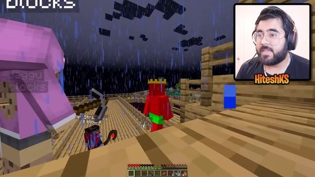 ONE BLOCK Mei AYA DR STRANGE!!! | Minecraft Part 2 | FUNNY 😂 | Hitesh KS