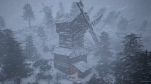 СНЕЖНАЯ БУРЯ на мельнице в 2025 году - для сна. Звуки сильной метели - для сна в 2025 году