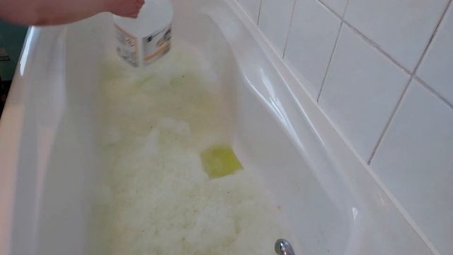 ASMRsqueeze 🧽💧🍋Lemon 🍋 Professional Cif & Lemon Flash In Bath🍋🛁💧🧽 With Susdy Rinse
