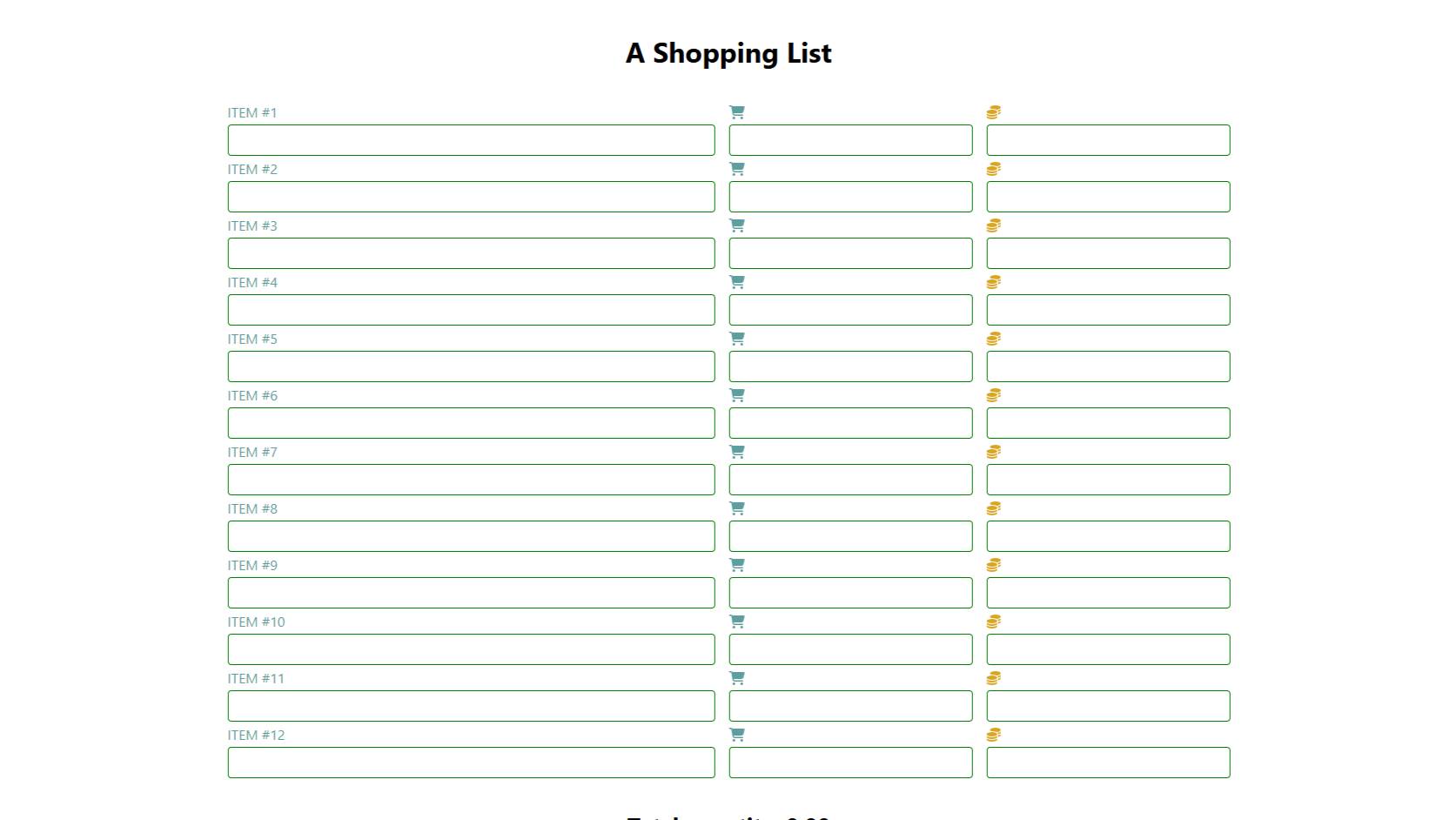 Список покупок