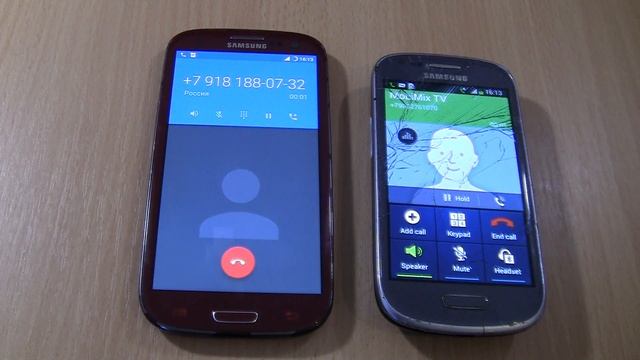 Samsung S3 Mini VE Over the Horizon Incoming call &Samsung Galaxy S3 Android 6 Outgoing call смотреть онлайн