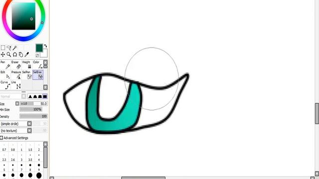 Урок в саи.Рисуем глаз смотреть онлайн