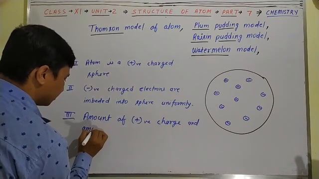Thomson model of atom, class 11, unit 2 смотреть онлайн