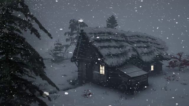 Леденящая арктическая вьюга проносится над горами | Сон под звуки вьюги смотреть онлайн