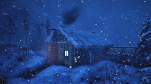 Сильная снежная буря и завывание ледяного северного ветра | Звуки снежной бури и метели для сна