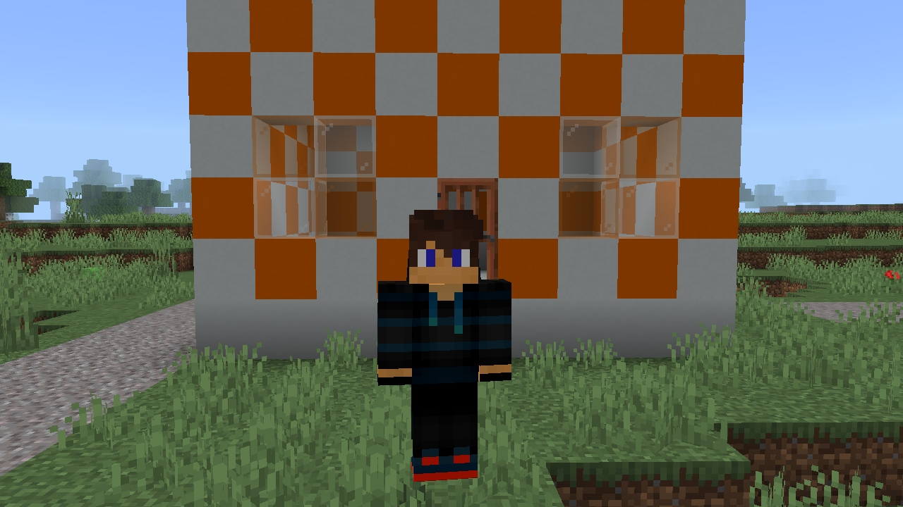 Я построил самый новогодний магазин в майнкрафт