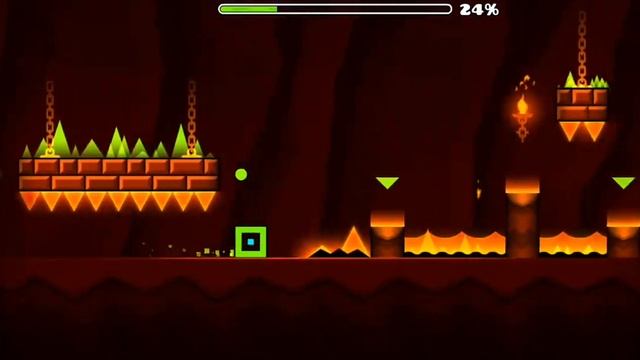 прохождение GEOMETRY DASH MELTDOWN смотреть онлайн