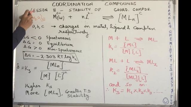 Lesson 8-Stability of coordination Compounds. смотреть онлайн
