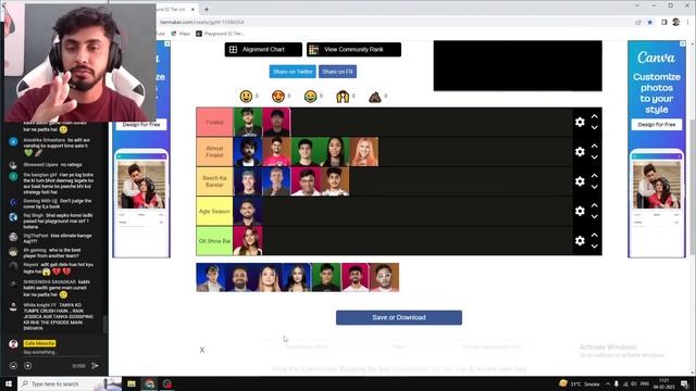 PLAYGROUND S2 TIER LIST - ALL CONTESTANTS 2 (Live)
