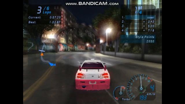 NISSAN GTR R34 SAILOR SUIT PINK CUTE GIRL ANIME NFSU1 GAMEPLAY смотреть онлайн