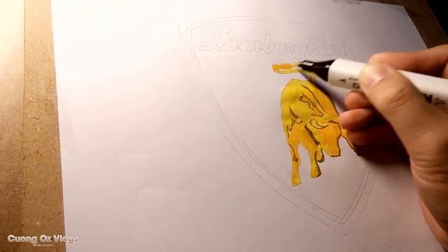 Vẽ logo Lamborghini - Draw logo Lamborghini смотреть онлайн