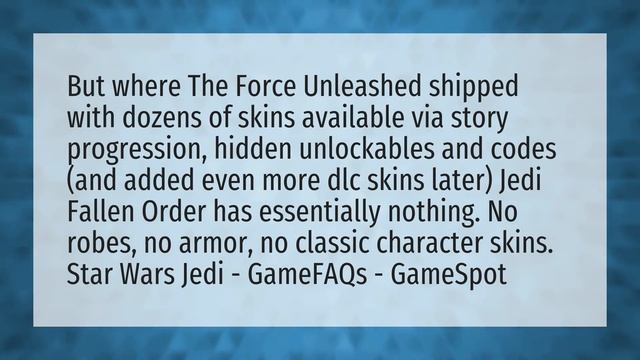 Can you get Jedi robes in Jedi fallen order? смотреть онлайн