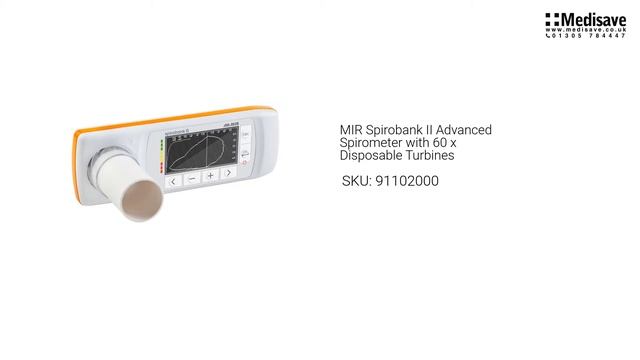 MIR Spirobank II Advanced Spirometer with 60 x Disposable Turbines 91102000 смотреть онлайн