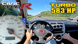 HONDA CIVIC EP3 K20 ТУРБО | 100-200 КМ/Ч на АВТОБАНЕ БЕЗ ОГРАНИЧЕНИЯ СКОРОСТИ AutoTopNL