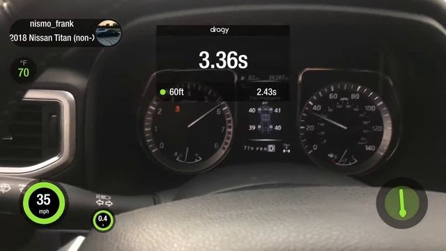 2018 Nissan Titan 4x4 Pro4x Non-XD (0-60mph) Dragy смотреть онлайн