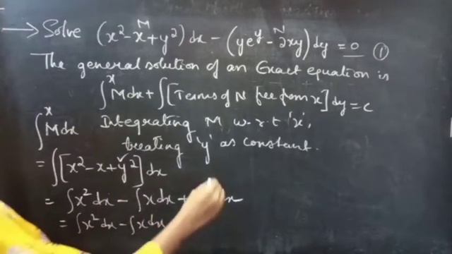 (x^2-x+y^2)dx-(ye^y-2xy)dy=0 #ExactEquation L531 @MathsPulseChinnaiahKalpana смотреть онлайн