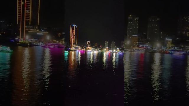 Вечерний Дананг (Вьетнам) вид из отеля смотреть онлайн