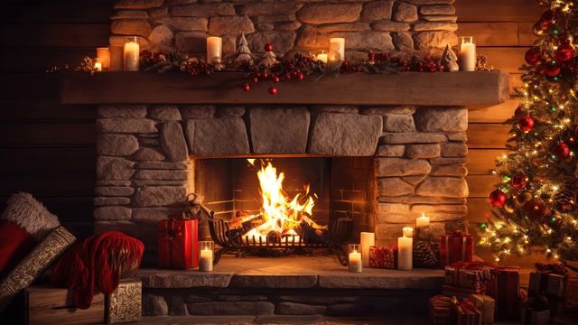 Музыка для атмосферы - Атмосфера камина, новый год, Рождество, фортепьяно смотреть онлайн