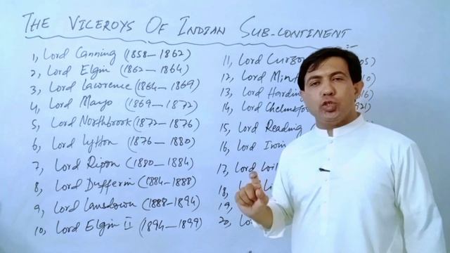 Viceroys Of India | Viceroys Of Indian Subcontinent From 1858 To 1947 | By Muhammad Akram