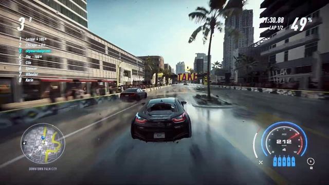 Need For Speed Heat | BMW i8 coupé gameplay | no commentary смотреть онлайн