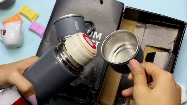 Vacuum Bottle & Cup Set - Affordable Deal 🤑 || Vacuum Flask Set смотреть онлайн