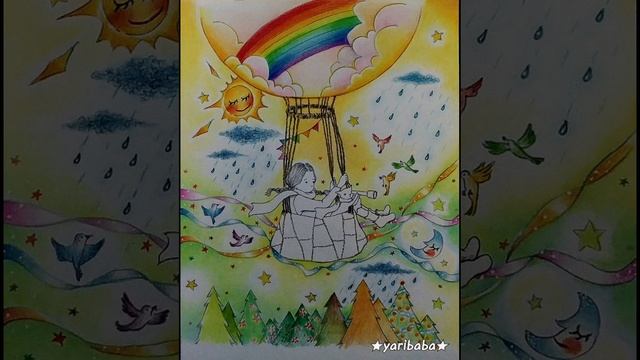 사계절컬러링북 Coloring book - QL-120 color pencil - adult coloring 🎶 playing piano смотреть онлайн